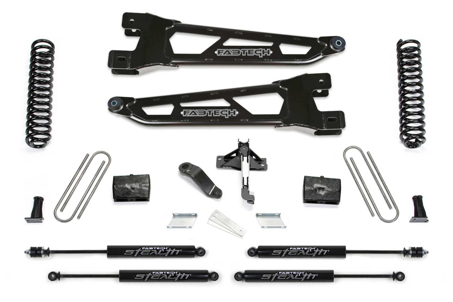 6 Radius Arm Lift Kit Stealth Shocks K2429M Fabtech