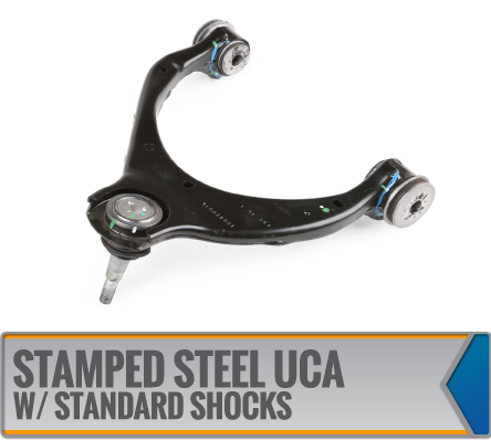 STAMPED STEEL UCA W/ FACTORY STANDARD SHOCKS