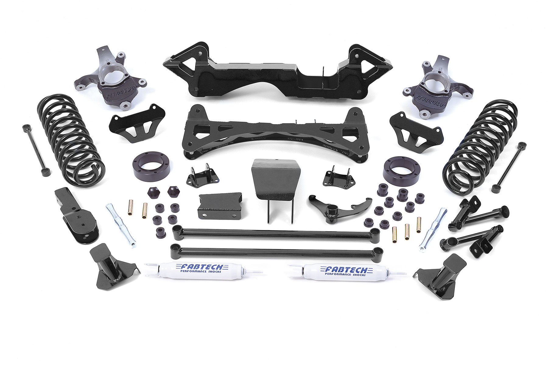 6" PERFORMANCE SYSTEM W/ FRONT PERFORMANCE SHOCKS & REAR LOAD LEVELING SHOCKS K1007 Fabtech®
