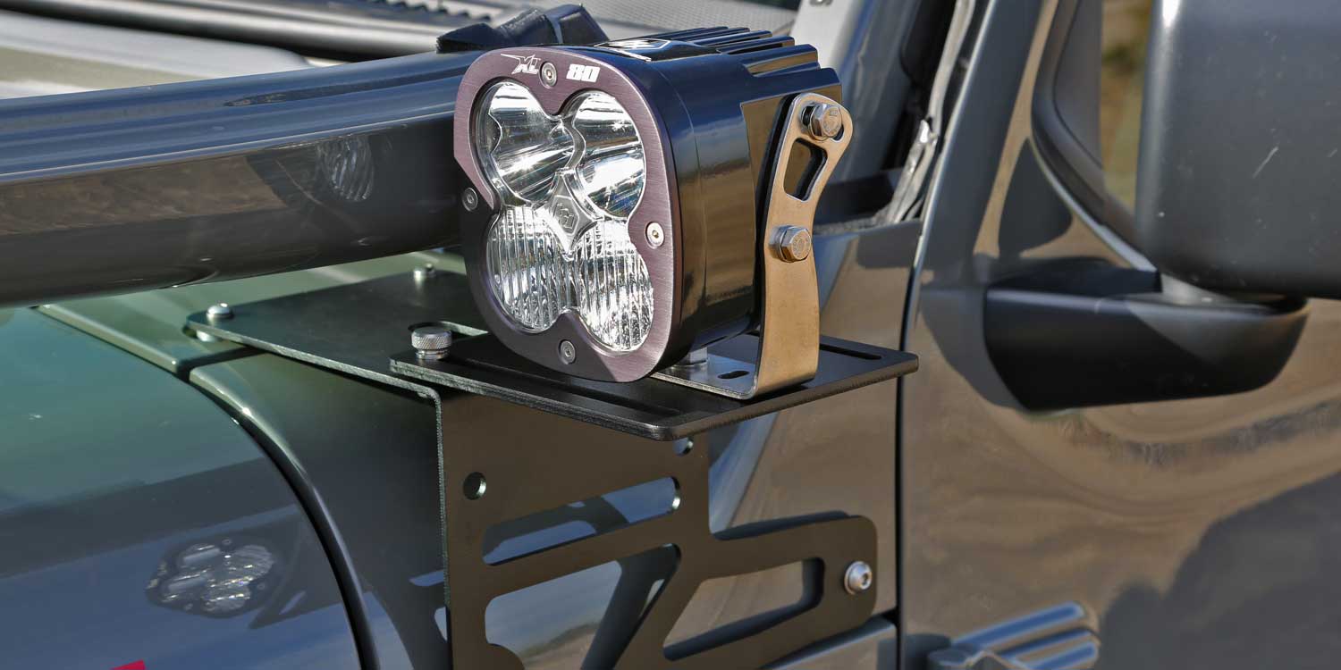 Featured image for “Jeep Wrangler / Gladiator – Cowl Light Mounts”